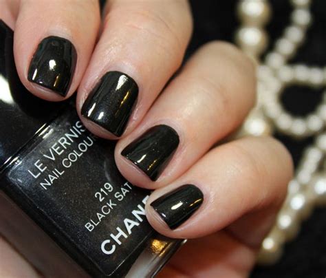 chanel black satin nail varnish|Chanel nail polish colour chart.